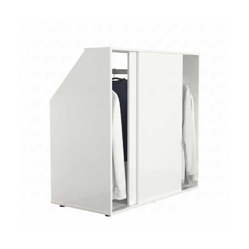VDD – Schrägwandschrank – Kleiderschrank – weiß – mit...
