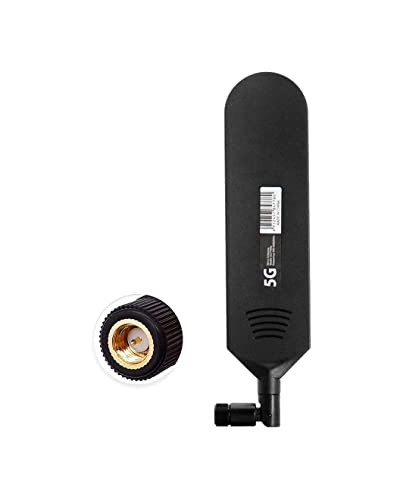 Antena 4G LTE SMA macho omnidireccional de alta ganancia 42dBi negra para router