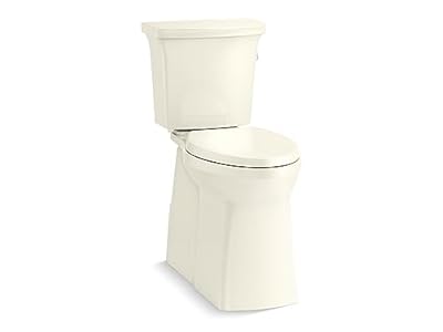 KOHLER Corbelle Tall Two-Piece Elongated Toilet With Skirted Trapway 1.28 Gpf