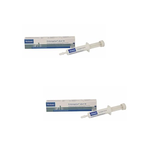 Virbac Enterogelan akut | Doppelpack | 2 x 10 g | Diät-Ergänungsfuttermittel für Hunde und Katzen | Bei akuten akuter Resorptionsstörungen des Darms und nach akutem Durchfall