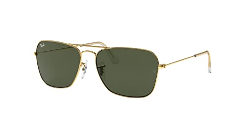 Ray-Ban RB3136 Sunglasses Bundle: RB 3136 CARAVAN 001 Caravan Arista G-15 Green and Universal Anti-slip Silicone Leash