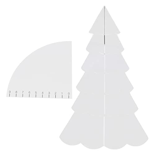 Fabric Christmas Tree Sewing Template, Handmade Christmas Tree Quilting Set, Medium Size DIY Quilting Pattern Tool, Tree Clipping Folding Template for Fabric Cutting and Sewing