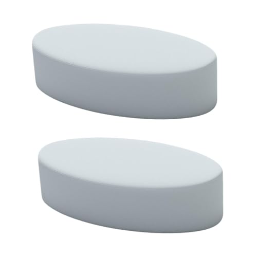 BaotyJie 2X Wrist Elbow Rest Pad for Desk with Memory Foam Reusable Nonslip Base, Armrest Cushion Thick Padding for Home Gaming Office, Light Gray