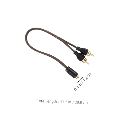 Adaptador de audio para coche divisor de altavoces con conectores macho hembra sin interferencias 2