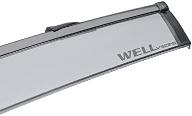WellVisors Window Visors Wind Deflectors Compatible with Subaru 2019-2024 Forester with Black Trim Rain Guards 3-847SU018