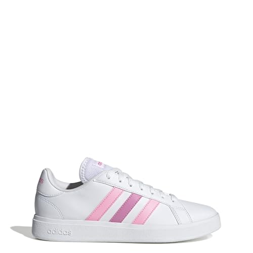 Adidas(アディダス) Baskets 2.0 Footwear ID1195 pour Femme Blanc/Rose Scintillant/Rose pâle, Footwear Id1195 Blanc Rose Spark Bliss Pink, 36 EU