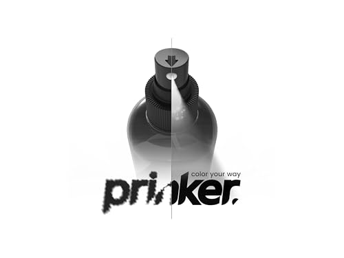 Prinker Temporary Tattoo Printer, Custom Tattoos in Seconds, Water-Resistant and Soap-Washable, Android & iOS Compatible, Fun & Easy, Festivals Parties Events (Prinker M Black Ink Refill)