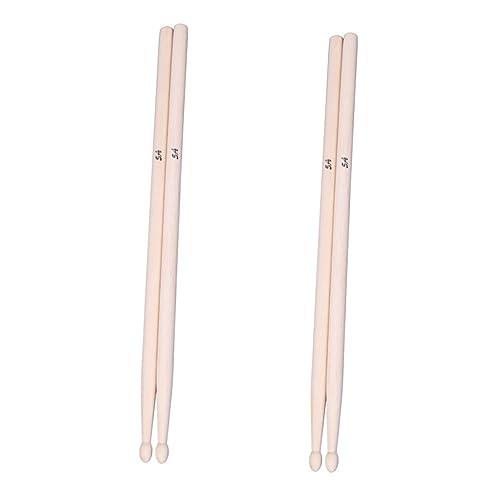 Baquetas clásicas de madera de arce Toddmomy, 2 pares, para niños y niñas, para batería