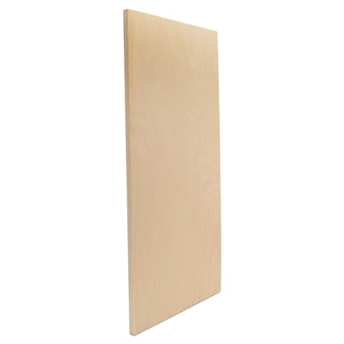 Baltic Birch Plywood 12 x 24 x 1/2 Inch - 12 mm Craft Wood, Pack of 2 B/BB Grade, Stronger Than Basswood Sheets or Balsa Wood, Perfect for Laser, CNC Cutting, Wood Shelves, by Woodpeckers