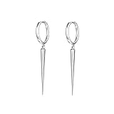 WUWEIJIAJIA Spike Dangle Drop Hoop Earrings for Women Men Sterling