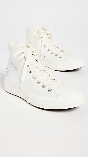 Converse Women's Chuck Taylor All Star Sneakers, Egret/Egret/PaleAmethyst, Off White4