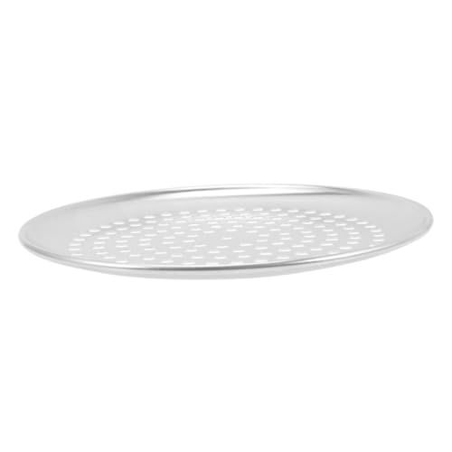 Mikikit Bandeja para Pizza Perforada de Aluminio para Horno Antiadherente para Pizzas Caseras y Hornear Fácilmente