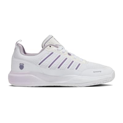 K-Swiss Women's Ultra Court Pickleball Shoe, White/Orchid Hush/Purple Haze 7.5 M by K-Swiss - Used condition - US$68.40