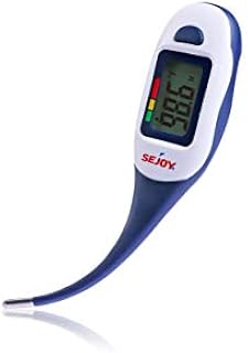 Digital Medical Thermometer, Fast Temperature Read, Electronic Fever Body Temperature, Flexible Tip, Oral