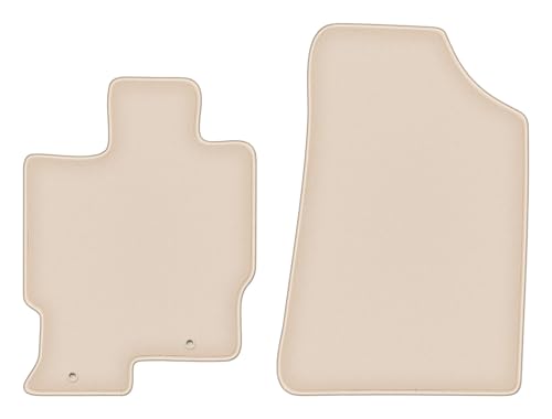 Tapis de sol avant Acura RDX SUV résistant aux taches de boue en velours beige Fortuna