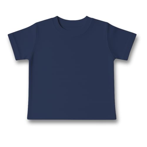 Baby Togs Baby Tee - Premium Quality Top 100% Cotton T-Shirt 200gsm Navy 6-12 Months