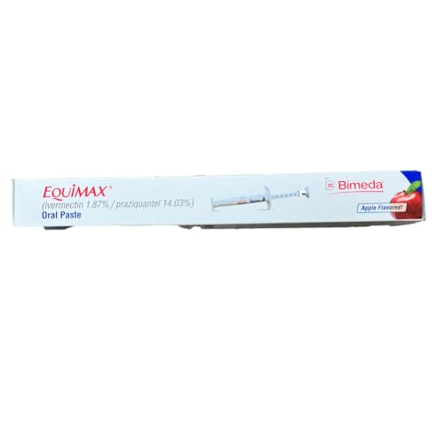 (3 Pack) Bimeda Equimax Horse Wormer Ivermectin 1.87 Percent and Praziquantel 14.03Percent Paste Tube