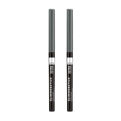 Avon Glimmerstick Eyeliner Duo Saturn Grey Soft-Glide Formula Bold and Intense Colour Waterproof Smudge-Proof Colour That Lasts All-Day Cruelty Free