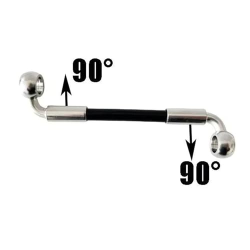 Raccord d'extension de flexible frein AN3 M10x1 coudé 90° - 3