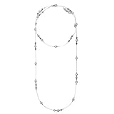 YMYDRCRPO Collares ajustables Chic perla gris para mujeres Cadena de jerséis con múltiples estilos de uso Collar de la clavícula con cadeneta de cuello Joyería Regalos Moda Accesorios
