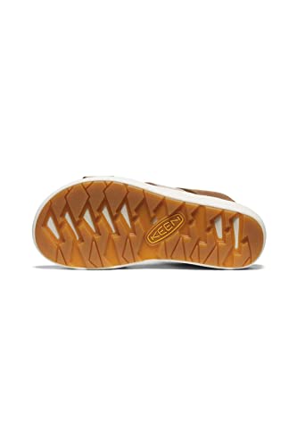 KEEN Women's Ellecity Slide Open Toe Slip on Comfortable Platform Sandals, Toasted Coconut/Fawn, 6, 7, 8, 9, 104