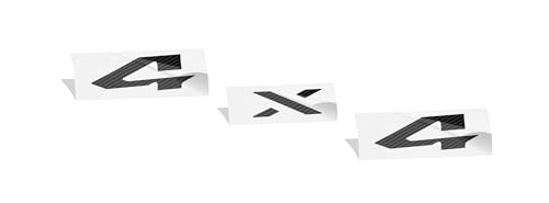 Image of Reflective Concepts 4x4 Emblem Overlay Decal Sticker - Fits: 2019-2026 Ram, NOT for Classic - (Color: Carbon Fiber)