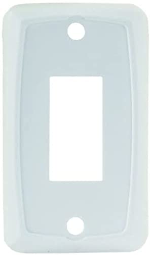 JR Products 12845 White Single Switch Face Plate
