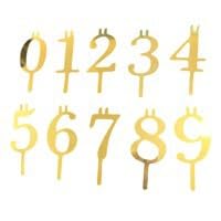 Qixcxaz Gold Fun To Any Event With Reusable Number Birthday Candle Holder Set Adjustable Candles Stand Cake Presentation Cake Topper Decorations Party Cakes,