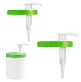 3 Pcs Pump Lid for Cetaphil Body Moisturizer 20oz Lotion Pump Dispenser for 3.54-inch Diameter Replacement Wide Mouth Pump Lid Dispenser Fits Cetaphil Moisturizer Cream 16oz When Cut Tube Short