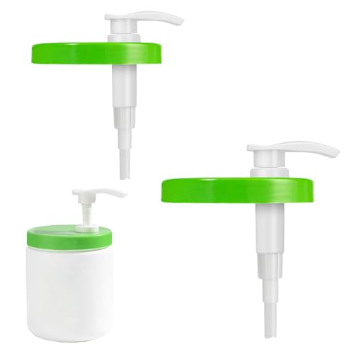 3 Pcs Pump Lid for Cetaphil Body Moisturizer 20oz Lotion Pump Dispenser for 3.54-inch Diameter Replacement Wide Mouth Pump Lid Dispenser Fits Cetaphil Moisturizer Cream 16oz When Cut Tube Short