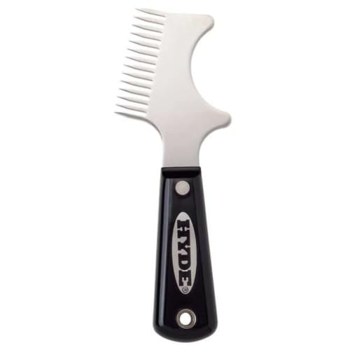 Hyde Tools 45960 Black/Silver Brush Comb