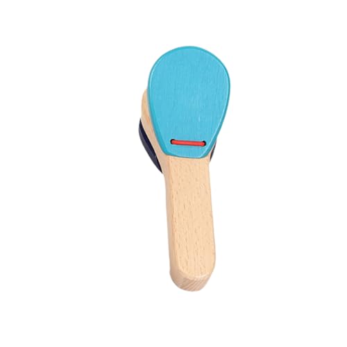 TOYANDONA Holzklatscher Mit Langem Griff Schlaginstrumente Spielzeug Holzkastagnetten Handklatscher Musikinstrumente Spielzeug Rhythmusinstrumente Für Junge Mädchen