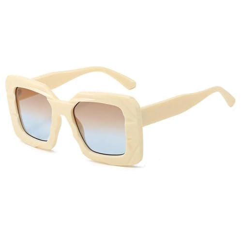 Lunettes de soleil de luxe anti éblouissement motif léopard rétro