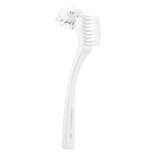 Curaprox BDC Spazzola Protesi | Cura delicata e accurata | Design Omega per zone difficili | Impugnatura ergonomica | Menta | Design svizzero