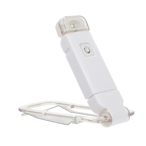 TEHAUX 1Pc Portable Folding Book Clip Lamp Compact LED Book Light for Home Reading Simple Design for Students and Night Readers