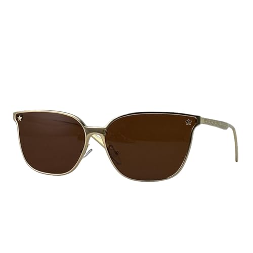 Lunettes de soleil surdimensionnées punk vintage en métal pour vos sorties en ville