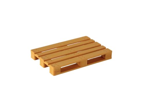Palets Europa H0 1:87 – Lote de 50 – 8 Colores (Madera, Rojo, Azul, Verde, Amarillo, Gris, Negro, Blanco) + Surtido – Decoración Realista para Dioramas Ferroviarios (Verde)