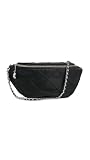 Tory Burch Women's Fleming Nylon Belt Bag, Black, One Size
