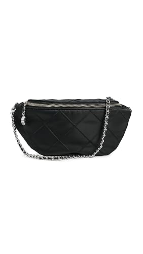 Tory Burch Womens Fleming Nylon Belt Bag Black One Size