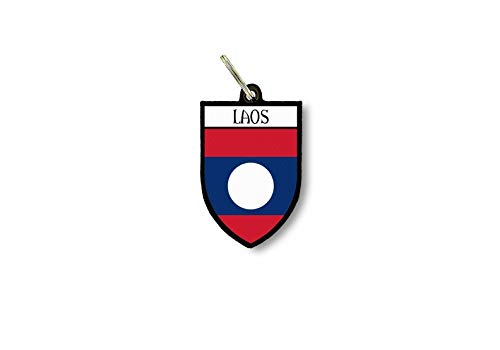 Porte cles clefs cle Drapeau Collection Ville Blason Laos laotien