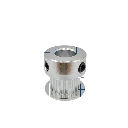Poulie GT2 25 dents de forme K de haute precision pour axe moteur calibre