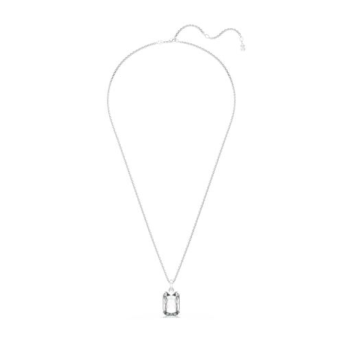 Swarovski Millenia pendant, Octagon cut, White, Rhodium plated2