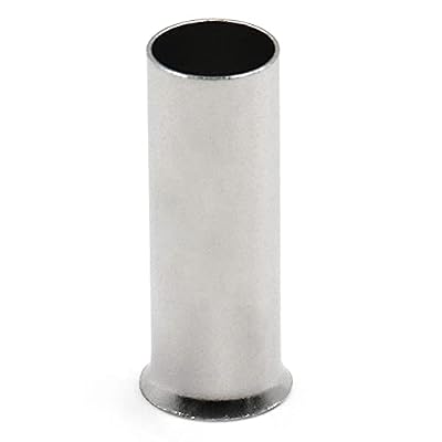 Baomain 100-Pack AWG 6/16mm2 Long: 18mm Copper Crimp Connectors Non-Insulated Ferrule Pin Terminals (EN16-18)