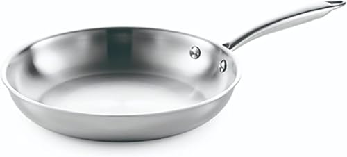 Giawkca フライパン ステンレススチール フライパン ノンスティック調理器具 調理器具 焦げ付き防止 耐久性 軽量 食器洗い機対応 お手入れ簡単 有害物質不使用 (30cm)