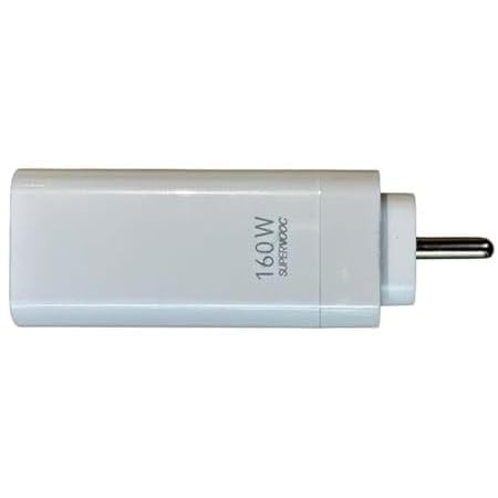 Image of The Black Store Original Ultra Fast Charger with 160W Adaptor and C to C Cable for Oneplus 7 Series|7 / 7T / 7 Pro / 7T Pro(Adaptor & Cable), White