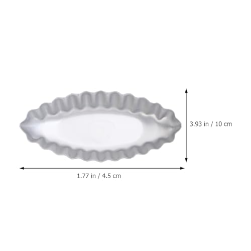 GRIRIW 12pcs Tart Molds Flower Shape Baking Tool for Desserts Cake Baking Pan Easy to Pudding Molds for Oven and Dishwasher Use