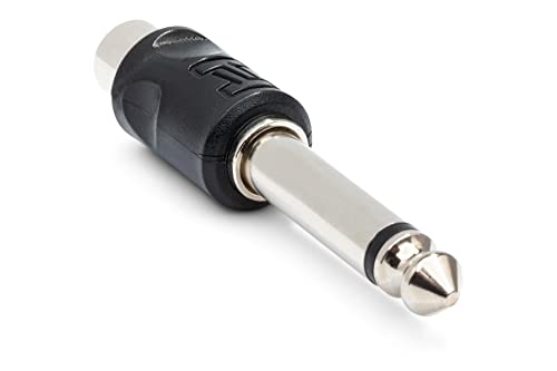 Hosa GPR-101 Adaptadores RCA a 1/4" TS, pack de 10 miniatura 2