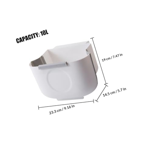 Caneca de basura plegable Tofficu 2 piezas 10L blanca miniatura 2