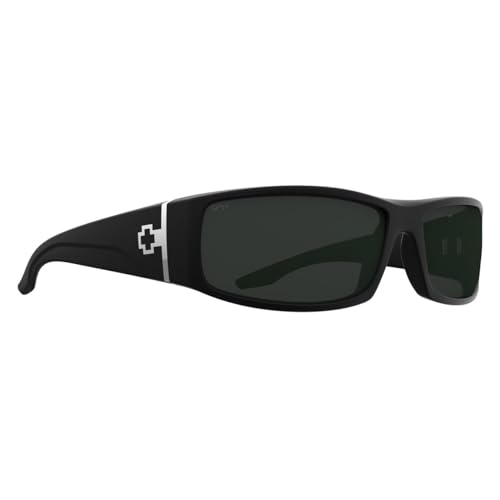 SPY OPTIC Mens COOPER Sunglasses - Matte Black/Grey Lens2