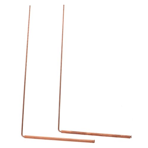 BCOATH Portable Dowsing Rods Kit Copper Metal Detector for Outdoor Adventures Paranormal Equipment Tool for Water and Treasure Locating